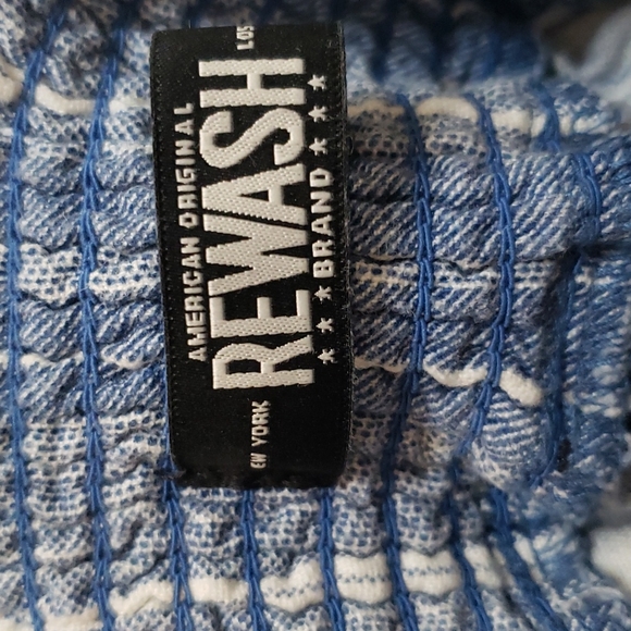 Rewash Linen Blend Stripe¹ Wide Leg Pants Sz M - Picture 13 of 14